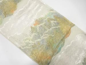 樹木模様織り出し袋帯